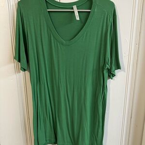 Zara Green Relaxed Short Sleeve T-Shirt